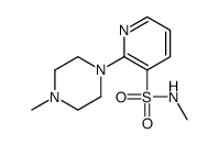 3-Pyridinesulfonamide, N-methyl-2-(4-methyl-1-piperazinyl)- Structure