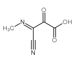 (E)-3-氰基-3-(甲基亚氨基)-2-氧代丙酸结构式