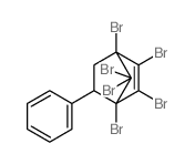 Bicyclo[2.2.1]hept-2-ene,1,2,3,4,7,7-hexabromo-5-phenyl-, endo- (9CI) Structure