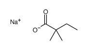 sodium,2,2-dimethylbutanoate Structure