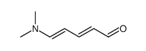 5-(dimethylamino)penta-2,4-dienal Structure