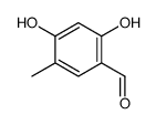2,4-二羟基-5-甲基苯甲醛结构式
