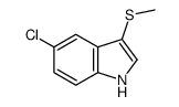 5-chloro-3-methylsulfanyl-1H-indole结构式