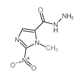 3-methyl-2-nitroimidazole-4-carbohydrazide结构式