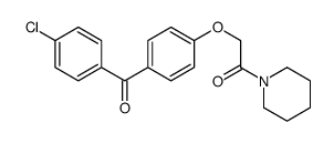 2-[4-(4-chlorobenzoyl)phenoxy]-1-piperidin-1-ylethanone结构式