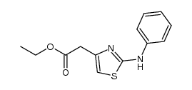 ethyl-2-(2-(phenylamino)thiazol-4-yl)acetate结构式