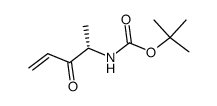 [(S)-1-methyl-2-oxo-but-3-enyl]-carbamic acid tert-butyl ester Structure