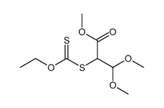 2-ethoxythiocarbonylsulfanyl-3,3-dimethoxypropionic acid methyl ester Structure