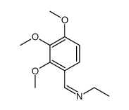 (E)-N-Ethyl-1-(2,3,4-trimethoxyphenyl)methanimine Structure