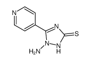 2-amino-3-pyridin-4-yl-1H-1,2,4-triazole-5-thione结构式