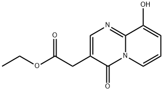 9-Hydroxy-4-oxo-4H-pyrido[1,2-a]pyrimidine-3-acetic acid ethyl ester结构式