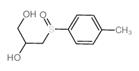 3-(4-methylphenyl)sulfinylpropane-1,2-diol structure