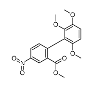 methyl 5-nitro-2-(2,3,6-trimethoxyphenyl)benzoate结构式