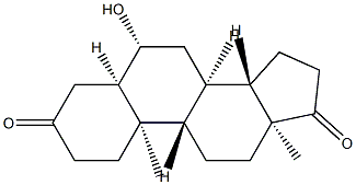 6β-Hydroxy-5β-androstane-3,17-dione Structure