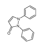 1,2-Dihydro-1,2-diphenyl-3H-pyrazol-3-one Structure