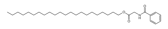 N-benzoyl-glycine docosyl ester Structure