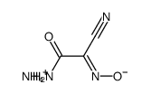 2-cyano-2-hydroxyiminoacetamide, ammonium salt Structure