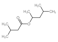 Butanoic acid,3-methyl-, 1,3-dimethylbutyl ester结构式