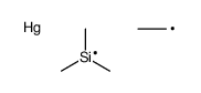 ethylmercury,trimethylsilicon Structure