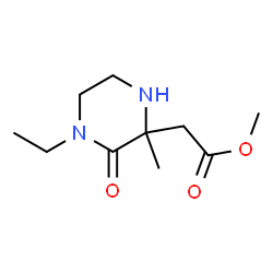 2-Piperazineaceticacid,4-ethyl-2-methyl-3-oxo-,methylester(9CI) structure