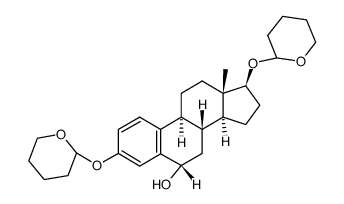 3,17β-bis(2-tetrahydropyranyloxy)estra-1,3,5-trien-6α-ol结构式