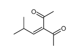 3-(2-methylpropylidene)pentane-2,4-dione Structure