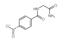 N-(carbamoylmethyl)-4-nitro-benzamide结构式