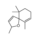 2,6,6,10-tetramethyl-1-oxaspiro[4.5]deca-3,9-diene结构式
