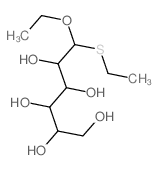 D-Galactose, diethyl monothioacetal(9CI) structure