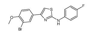 4-(3-bromo-4-methoxyphenyl)-N-(4-fluorophenyl)-1,3-thiazol-2-amine结构式