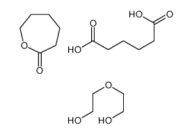 hexanedioic acid,2-(2-hydroxyethoxy)ethanol,oxepan-2-one Structure