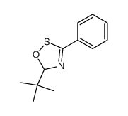 5-(tert-butyl)-3-phenyl-5H-1,2,4-oxathiazole结构式