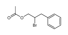 1-acetoxy-2-bromo-3-phenylpropane Structure