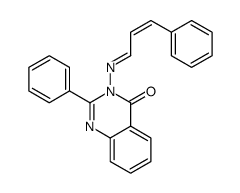 3-(cinnamylideneamino)-2-phenylquinazolin-4-one Structure