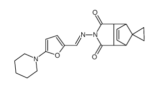7-[(1E)-2-(5-piperidyl(2-furyl))-1-azavinyl]-7-azaspiro[cyclopropane-1,10'-tri cyclo[5.2.1.0结构式