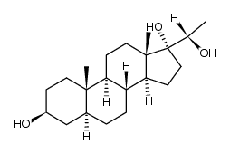 allopregnane-3beta,17alpha,20alpha-triol structure