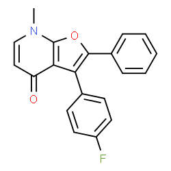 Furo[2,3-b]pyridin-4(7H)-one,3-(4-fluorophenyl)-7-methyl-2-phenyl-结构式