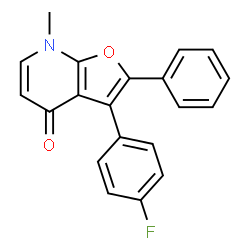 Furo[2,3-b]pyridin-4(7H)-one,3-(4-fluorophenyl)-7-methyl-2-phenyl- Structure