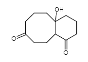 octahydro-4a-hydroxybenzocyclooctene-1,8(2H,5H)-dione结构式