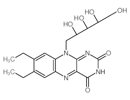 Riboflavin,7,8-didemethyl-7,8-diethyl- (9CI)结构式