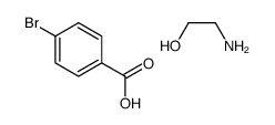 2-aminoethanol,4-bromobenzoic acid Structure