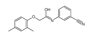 N-(3-cyanophenyl)-2-(2,4-dimethylphenoxy)acetamide Structure