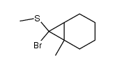 (7-bromo-1-methylbicyclo[4.1.0]heptan-7-yl)(methyl)sulfane Structure