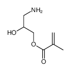 (3-amino-2-hydroxypropyl) 2-methylprop-2-enoate结构式