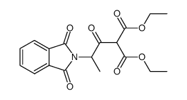 (N,N-phthaloyl-alanyl)-malonic acid diethyl ester Structure