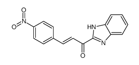 1-(1H-benzimidazol-2-yl)-3-(4-nitrophenyl)prop-2-en-1-one Structure