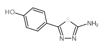 4-(5-AMINO-[1,3,4]THIADIAZOL-2-YL)-PHENOL结构式
