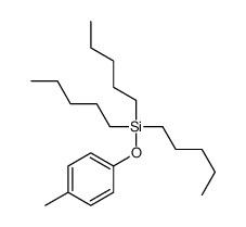 (4-methylphenoxy)-tripentylsilane Structure