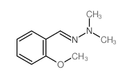 N-[(2-methoxyphenyl)methylideneamino]-N-methyl-methanamine结构式