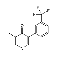 3-ethyl-1-methyl-5-[3-(trifluoromethyl)phenyl]pyridin-4-one Structure